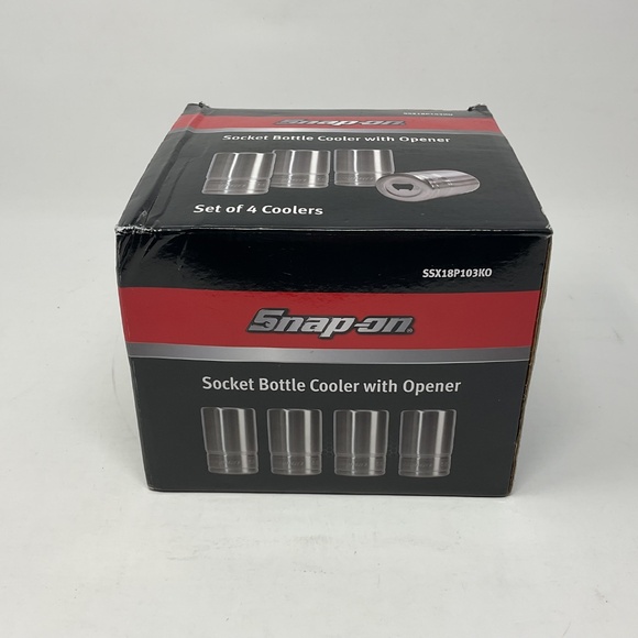 Snap-on Tools Socket Bottle Cooler Koozie With Opener Set - Picture 9 of 10